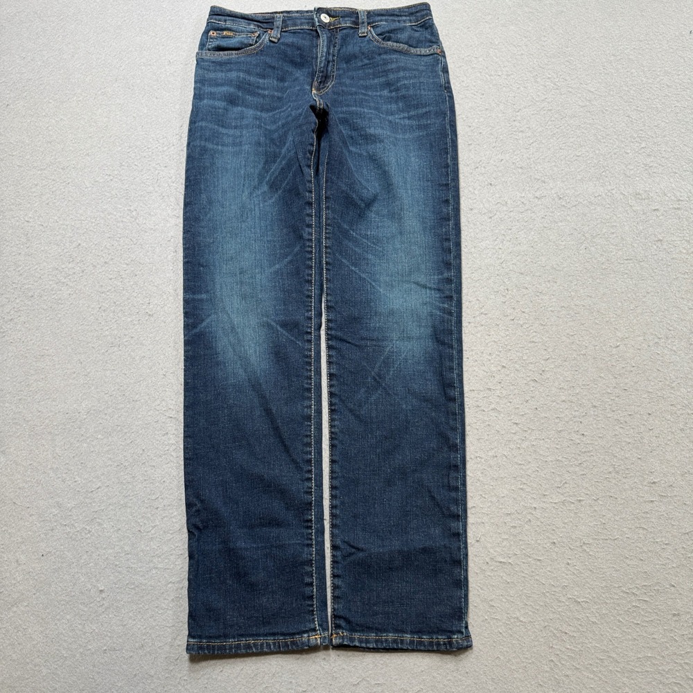 Polo Ralph Lauren Jeans Boy's 16 Blue Denim Straight Leg Original Fit Dark Wash